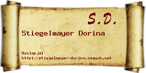 Stiegelmayer Dorina névjegykártya